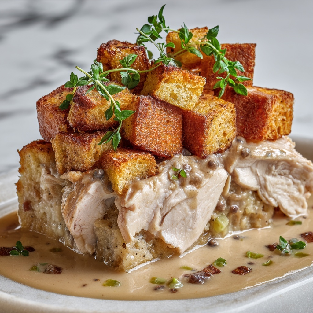 Crock Pot Chicken and Dressing Recipe - Recipe Image