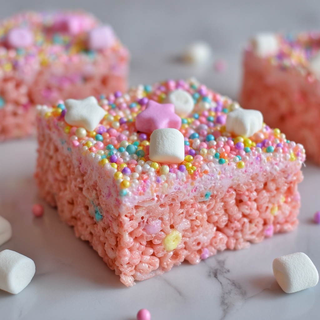 Circus Animal Cookie Rice Krispie Treats Recipe - Recipe Image