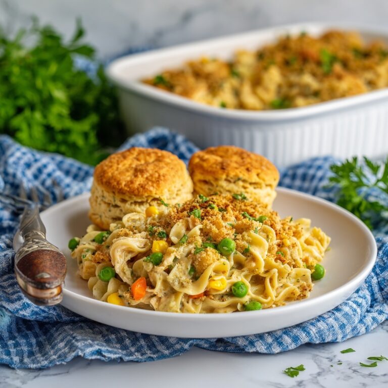 Chicken Pot Pie Noodle Casserole Recipe