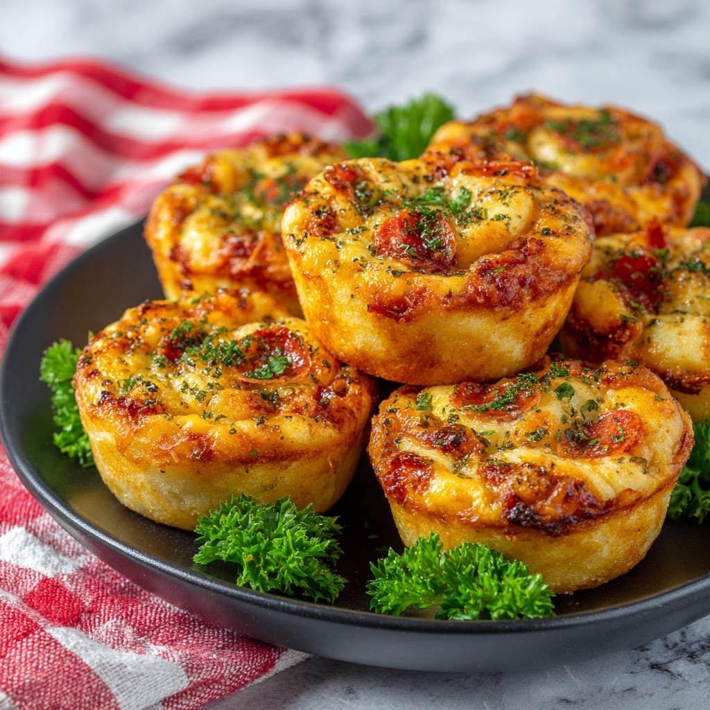 Pizza Muffin Bites Recipe - Recipe Image