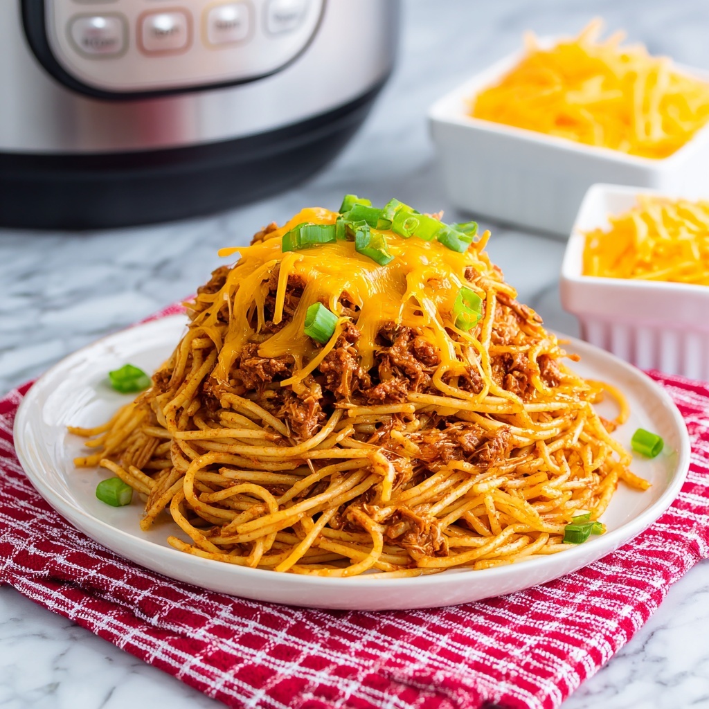 Instant Pot BBQ Spaghetti Recipe - Recipe Image