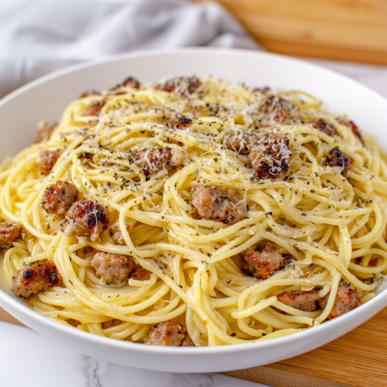 Bucatini Carbonara with Sausage Recipe