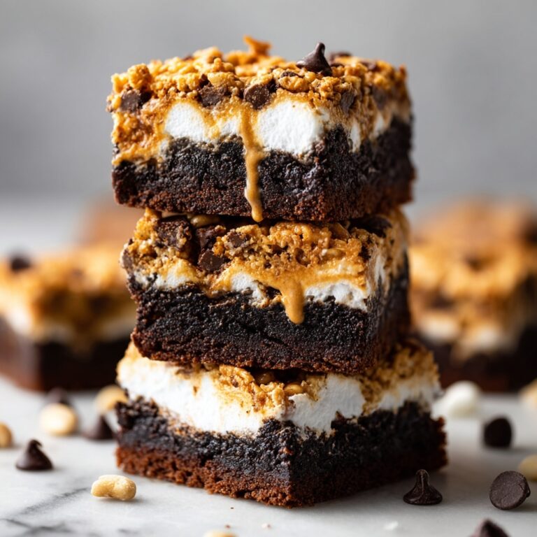 Peanut Butter Krispie Brownies Recipe