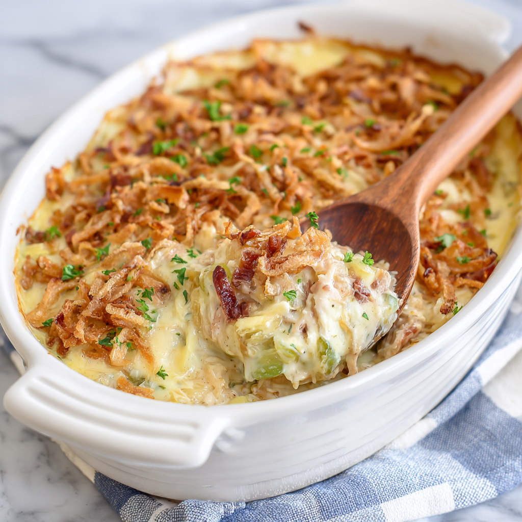 French Onion Chicken Casserole Recipe - Recipe Image