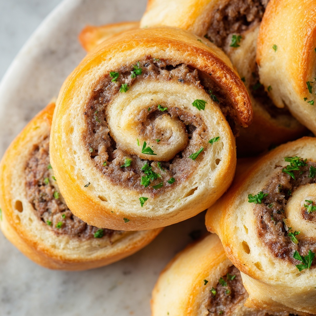 Sausage Biscuit Pinwheels Recipe - Recipe Image
