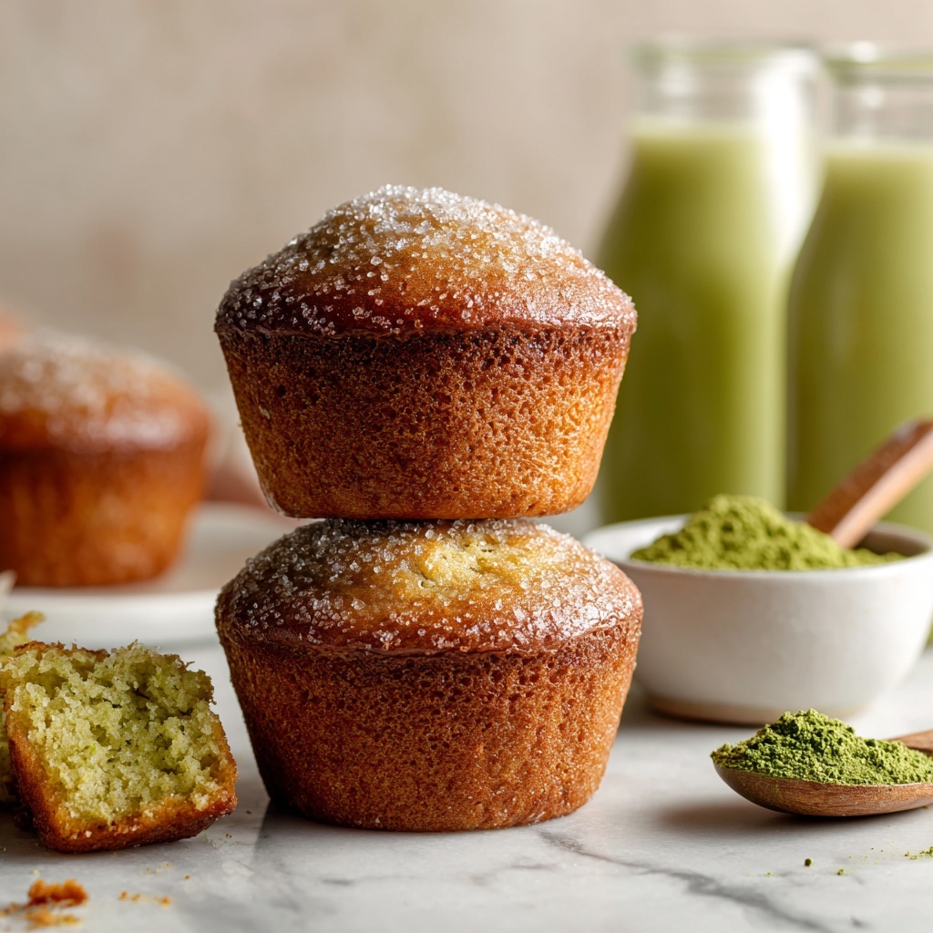 Vegan Matcha Muffins Recipe - Recipe Image