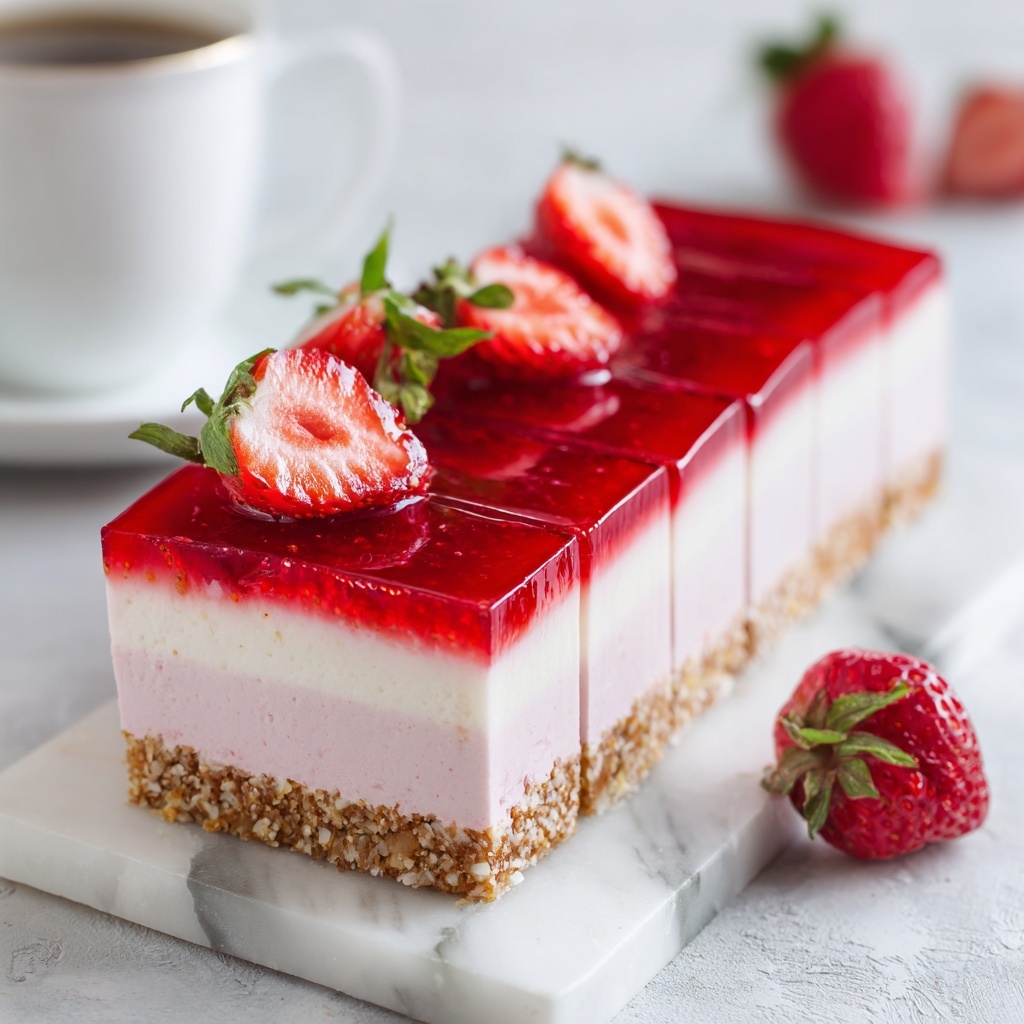 Easy Vegan Strawberry Cheesecake Recipe - Recipe Image