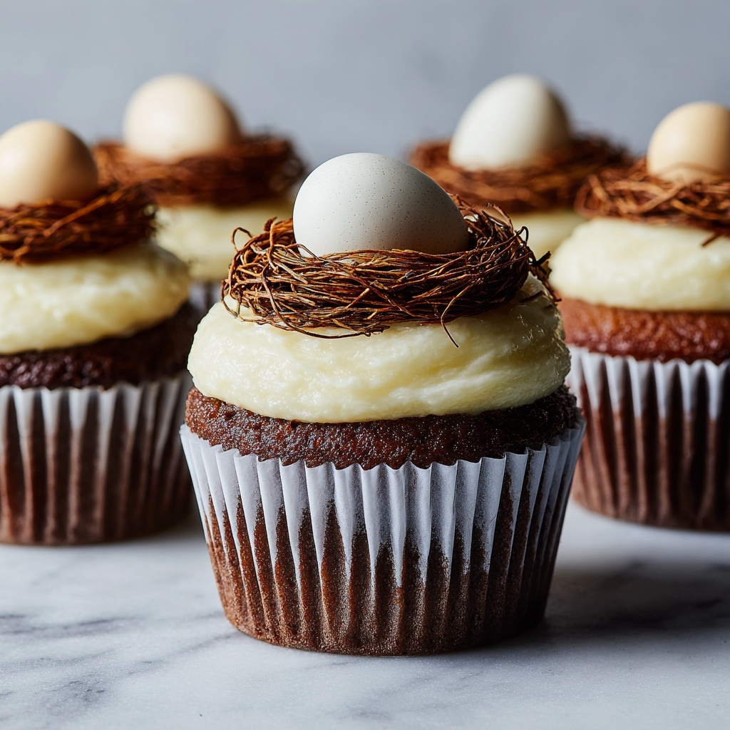 Bird's Nest Cupcakes Recipe - Recipe Image