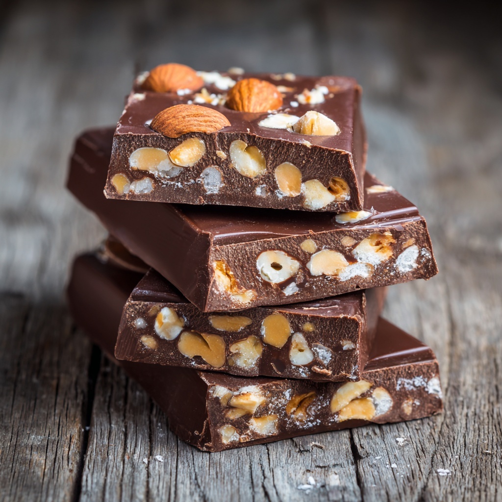 Chocolate Peanut Butter Crunch Bars Recipe - Recipe Image