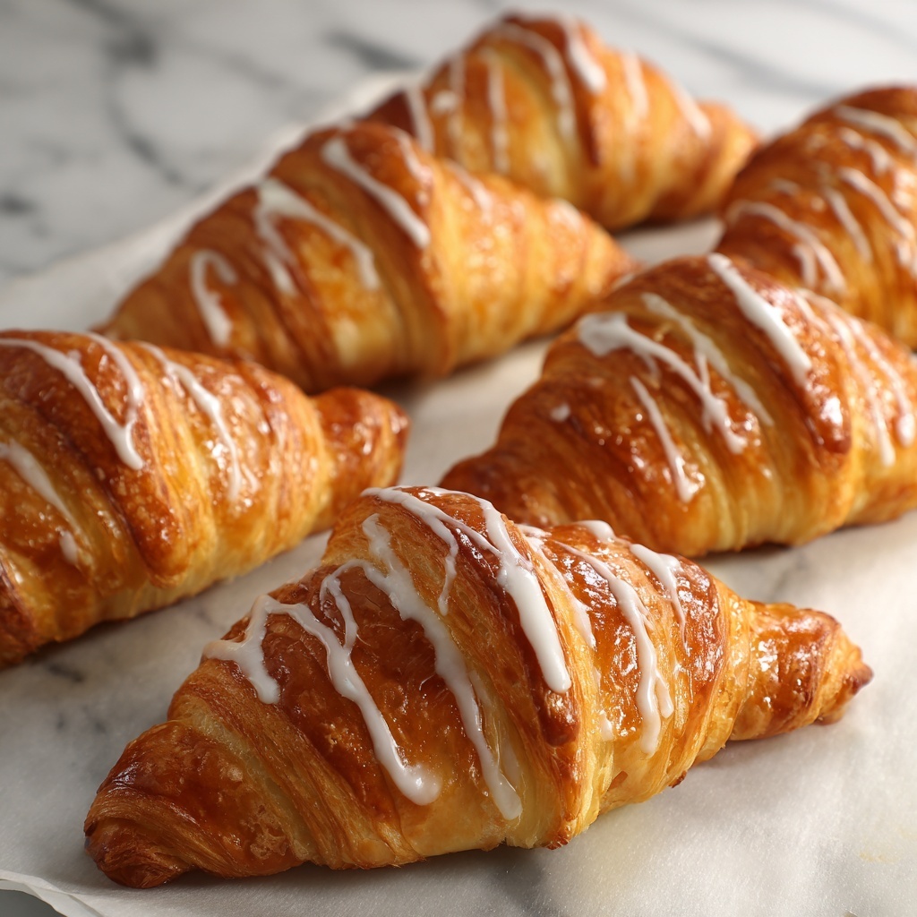 Pumpkin Pie Crescents with Maple Glaze Recipe - Recipe Image