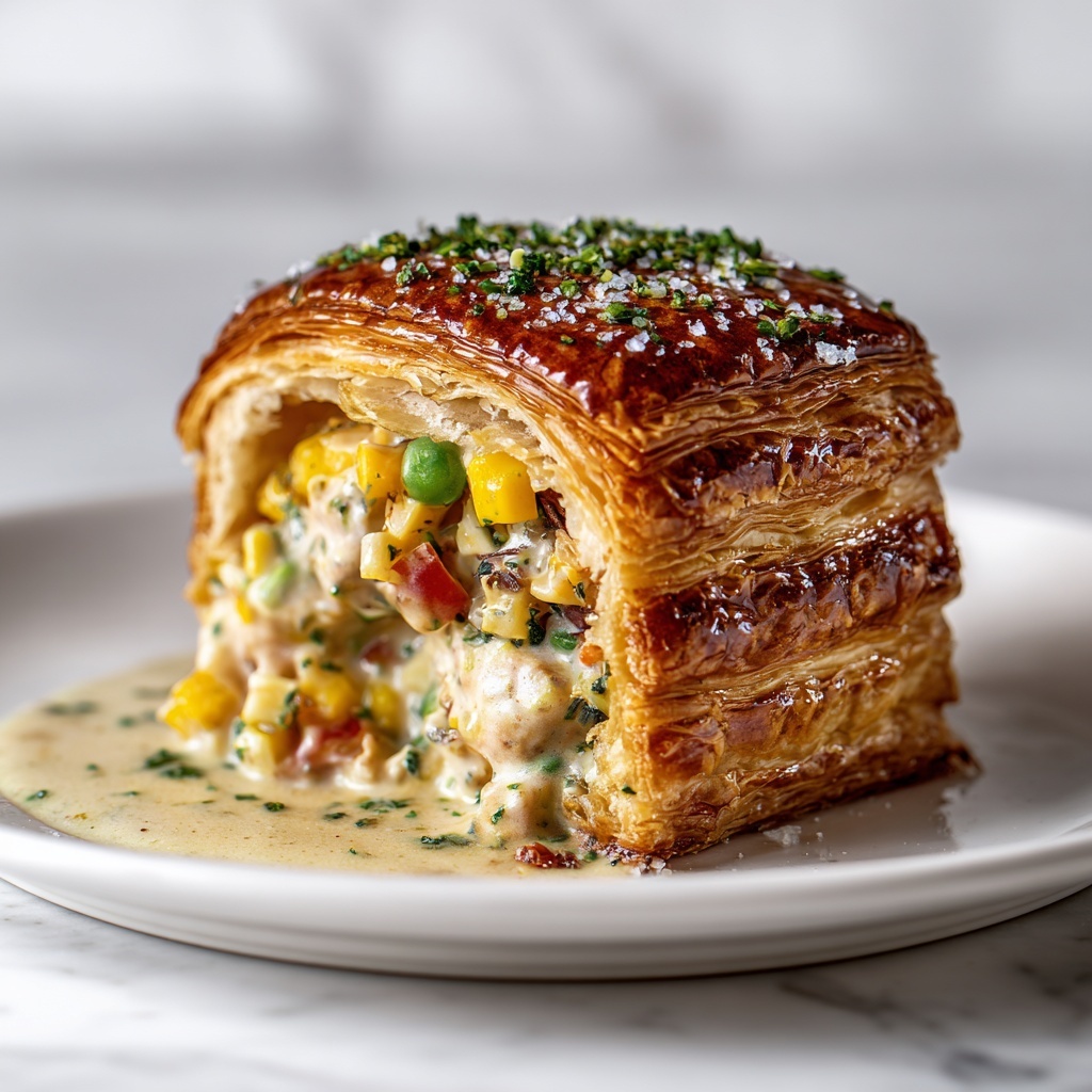 Chicken Pot Pie Crescent Braid Recipe - Recipe Image