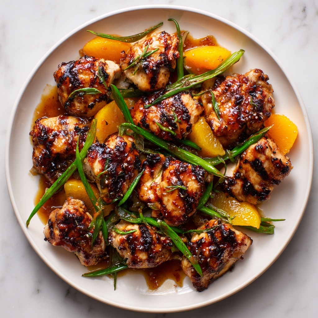 Blackened Chicken with Caramel Clementine Dressing Recipe - Recipe Image