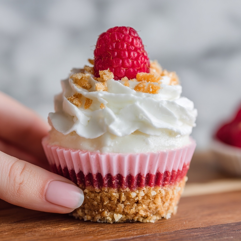 No Bake Lemon Raspberry Cheesecake Cups Recipe - Recipe Image