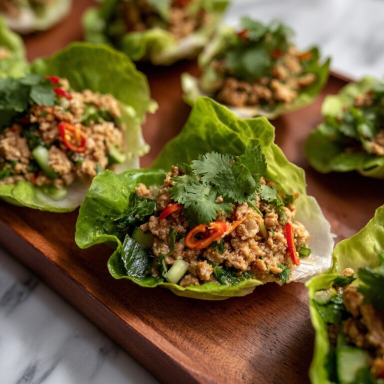 Easy Chicken Larb Lettuce Wraps to Try Today Recipe