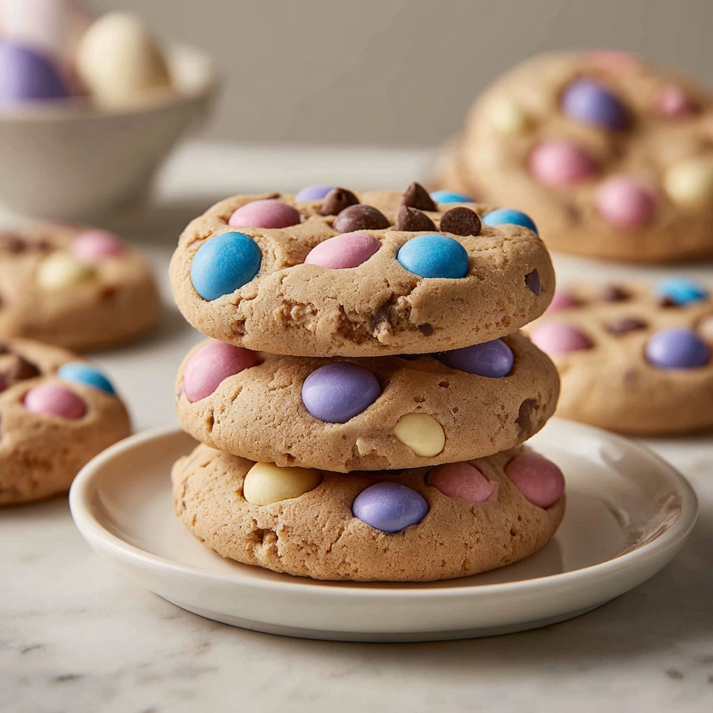 Pastel Easter Chocolate Chip Cookies Recipe - Recipe Image