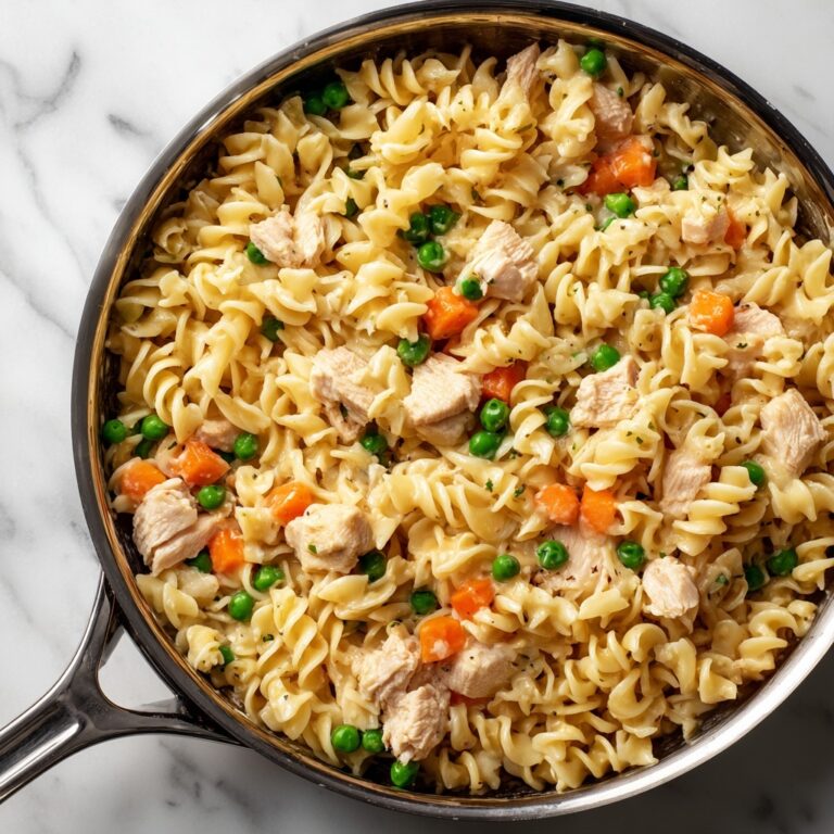 Chicken Pot Pie Noodle Skillet Recipe