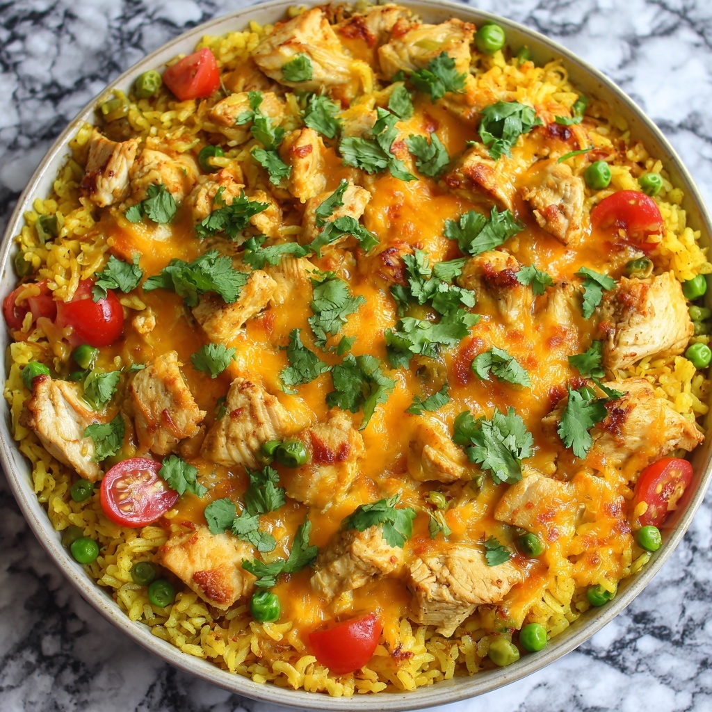 Cheesy Arroz Con Pollo (Cheesy Chicken and Rice) Recipe - Recipe Image