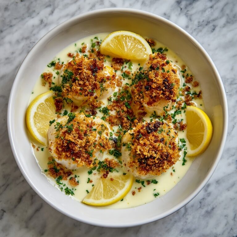 Baked Cod in Coconut Lemon Cream Sauce Recipe