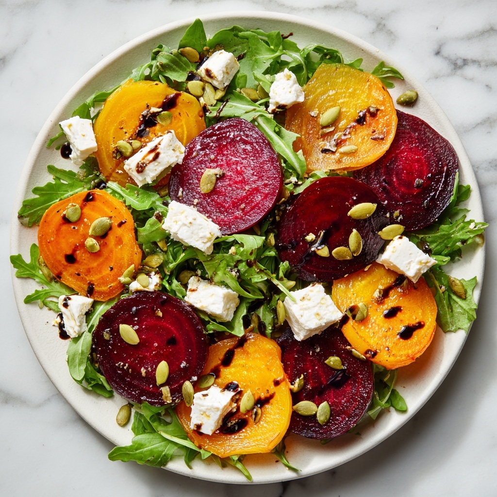 Beet Salad with Goat Cheese and Balsamic Recipe - Recipe Image