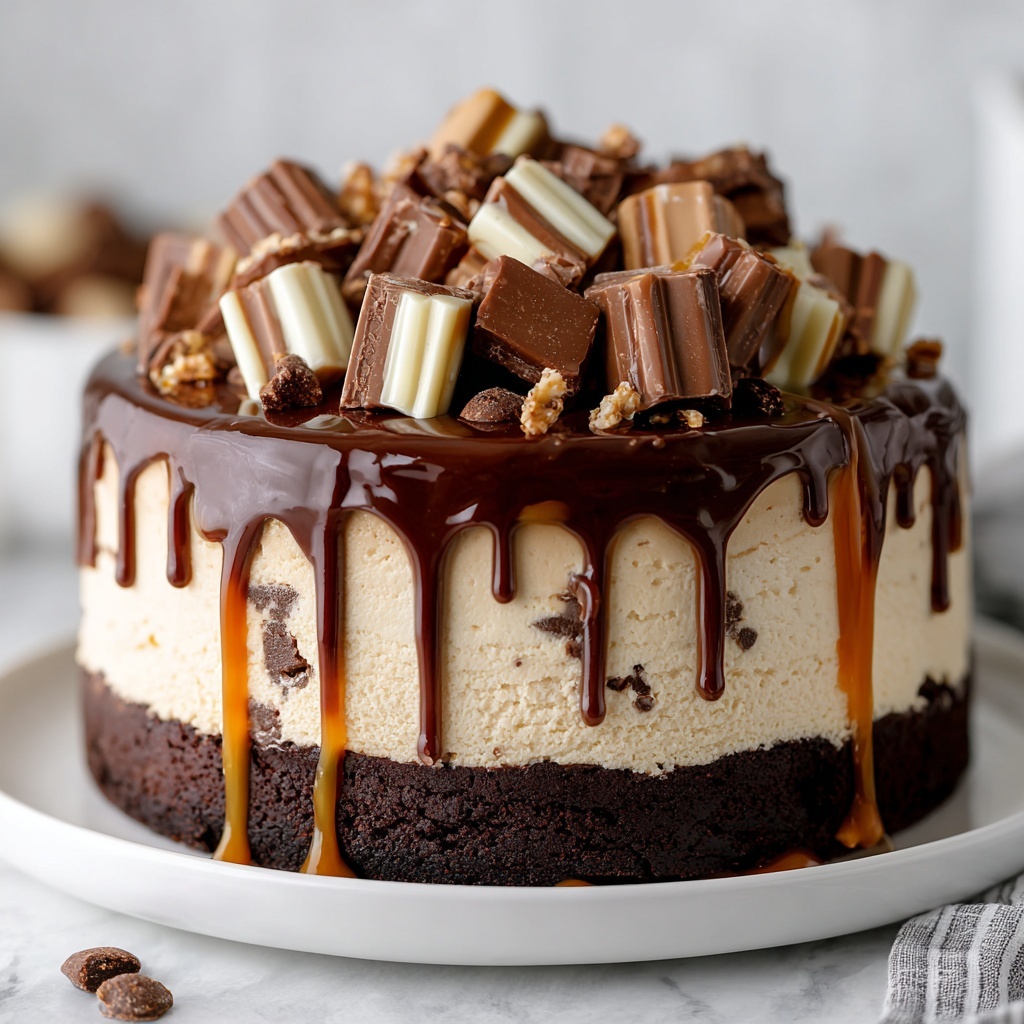 Snickers Cheesecake Recipe - Recipe Image