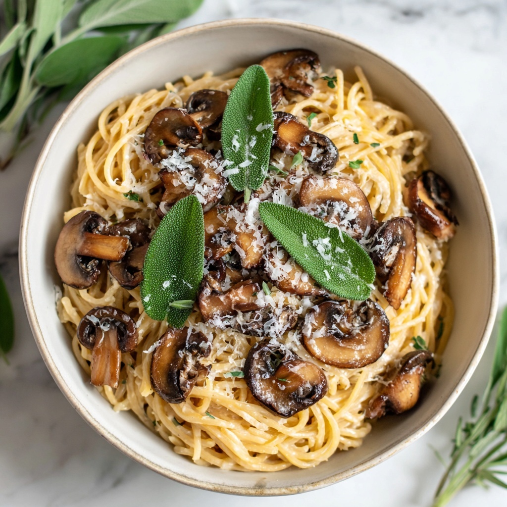 Creamy Mushroom Pasta Recipe - Recipe Image