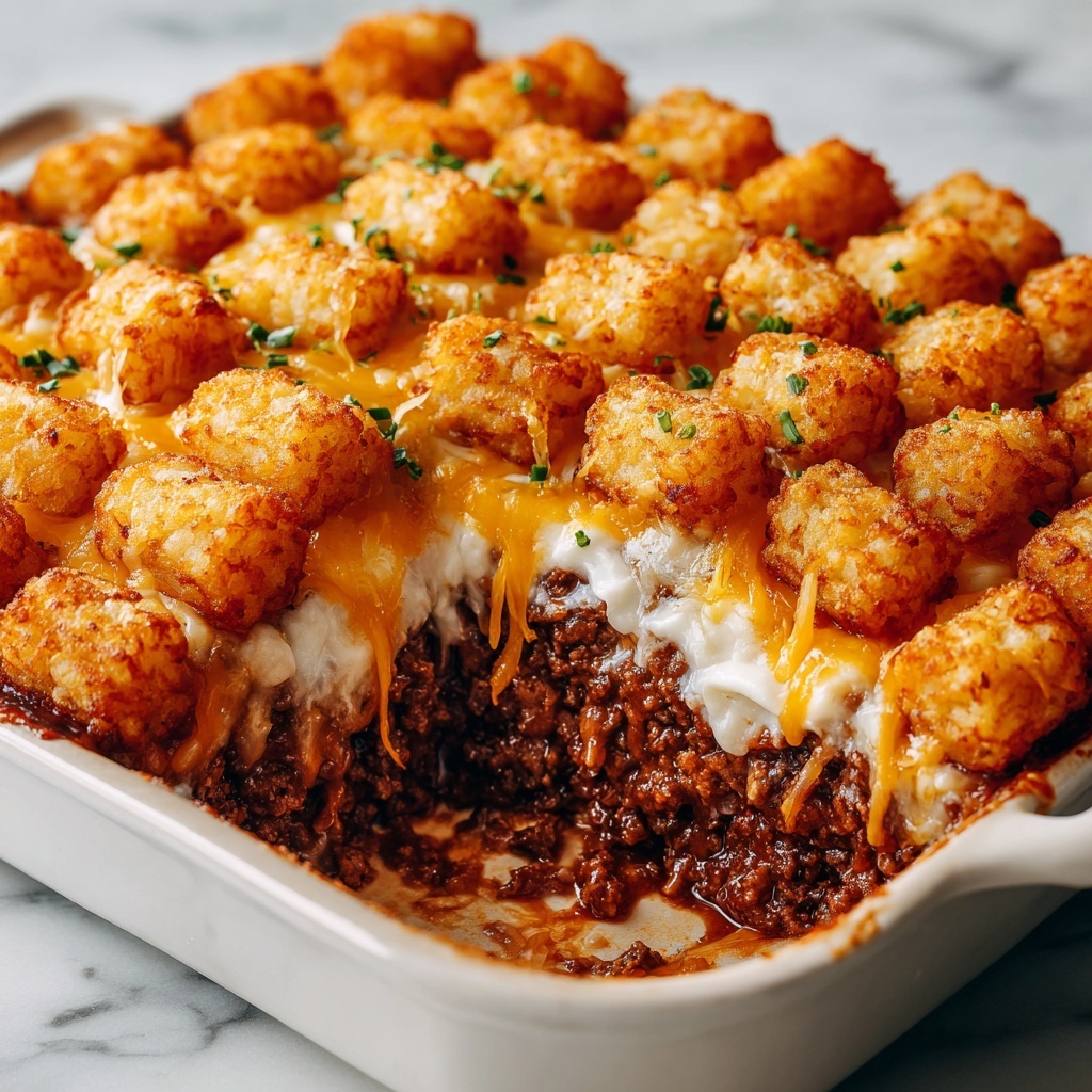Tater Tot Casserole with Ground Beef Recipe - Recipe Image