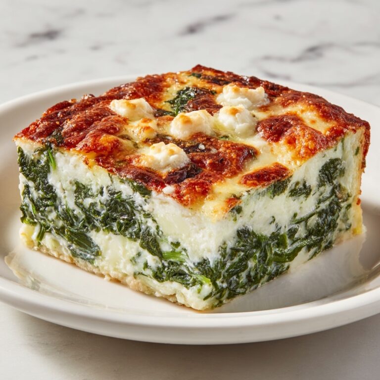 Spinach Casserole with Feta Cheese Recipe