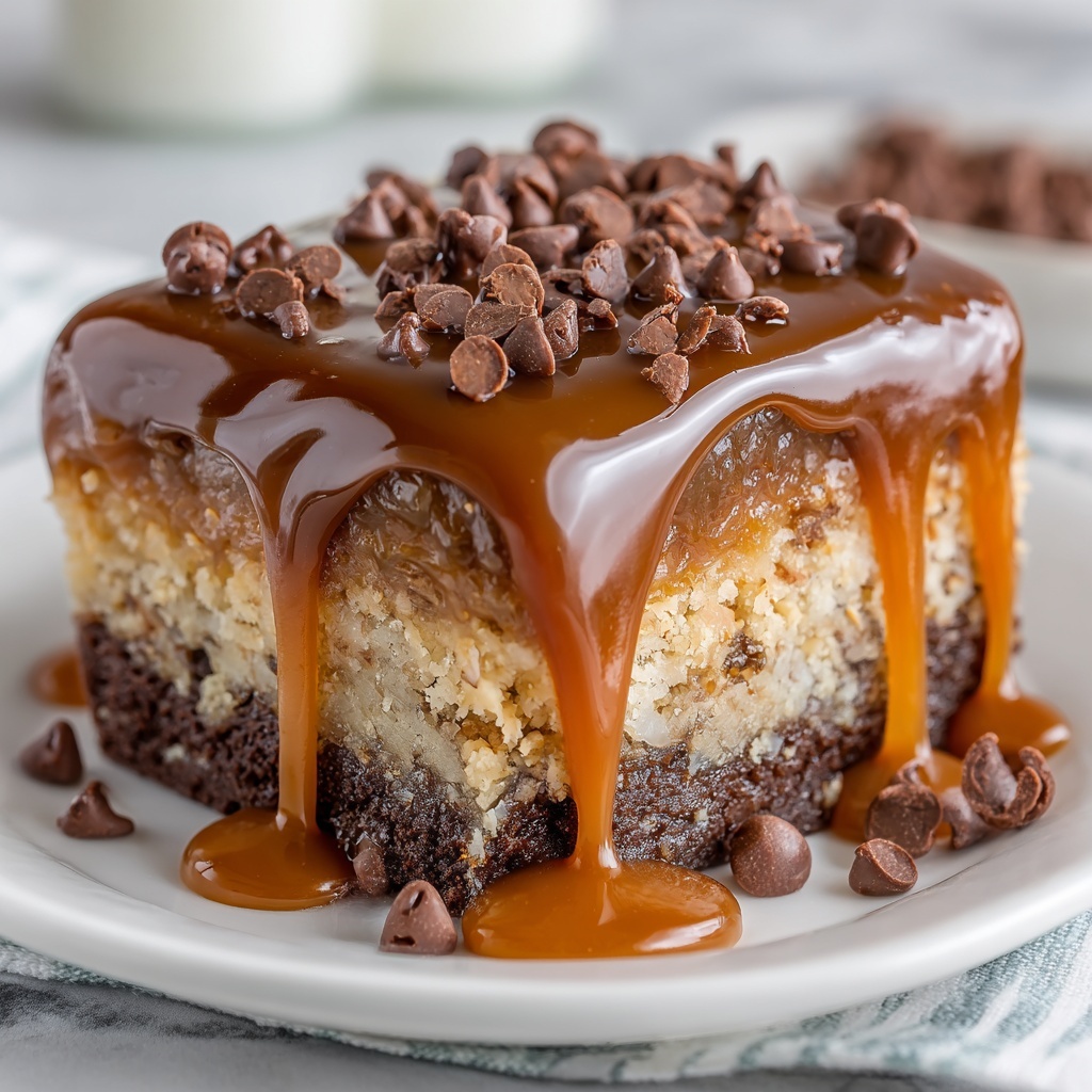 German Chocolate Poke Cake Recipe - Recipe Image
