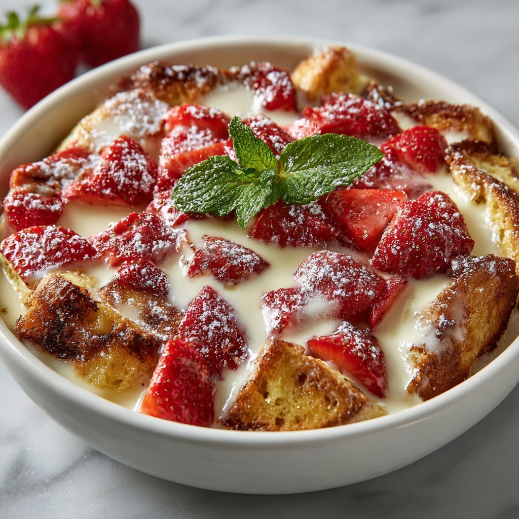 Strawberries & Cream French Toast Casserole Recipe - Recipe Image