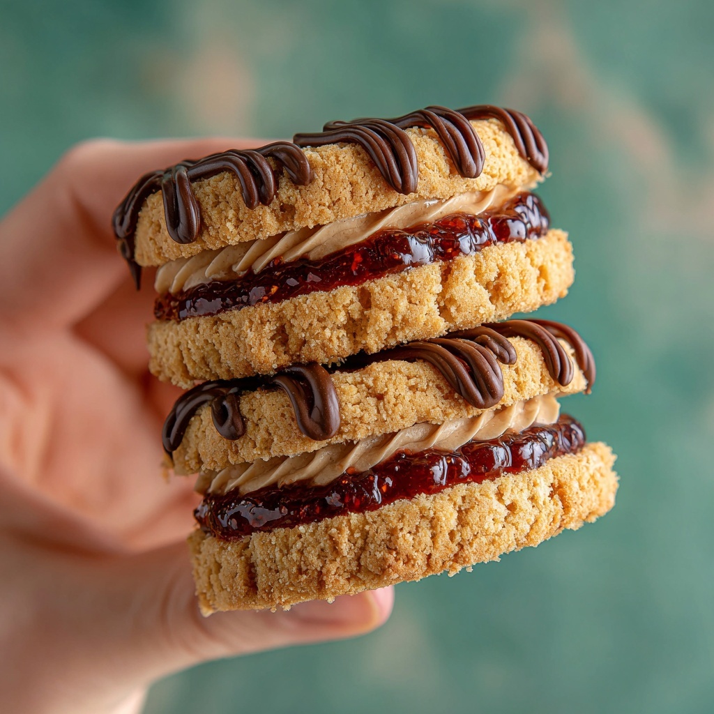PB and J Stuffed Cookies Recipe - Recipe Image