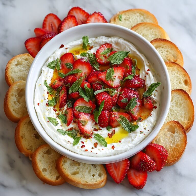 Whipped Feta Dip with Roasted Strawberries Recipe