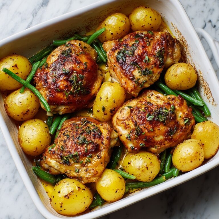 Italian Chicken, Potato, and Green Bean Bake Recipe