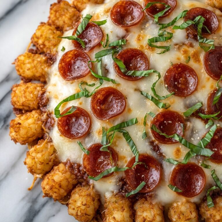 Pepperoni Pizza Tater Tot Casserole Recipe