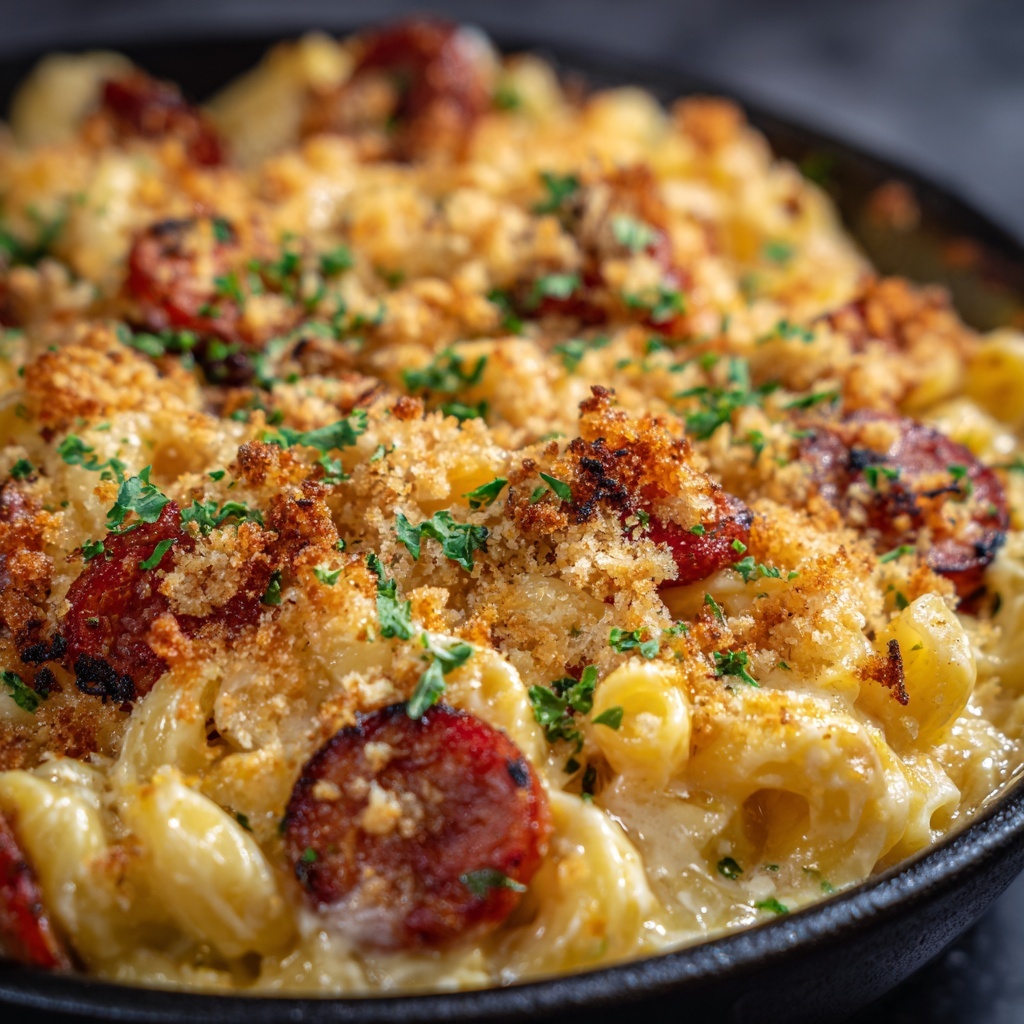 Cheesy Kielbasa Hashbrown Casserole Recipe - Recipe Image