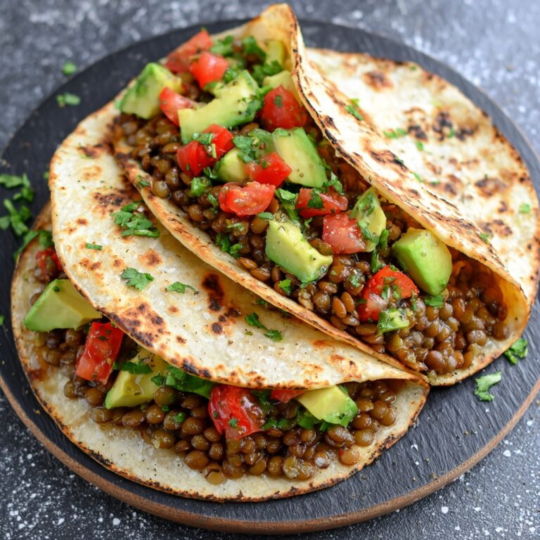 Lentil Tacos with Spiced Vegetable Filling Recipe