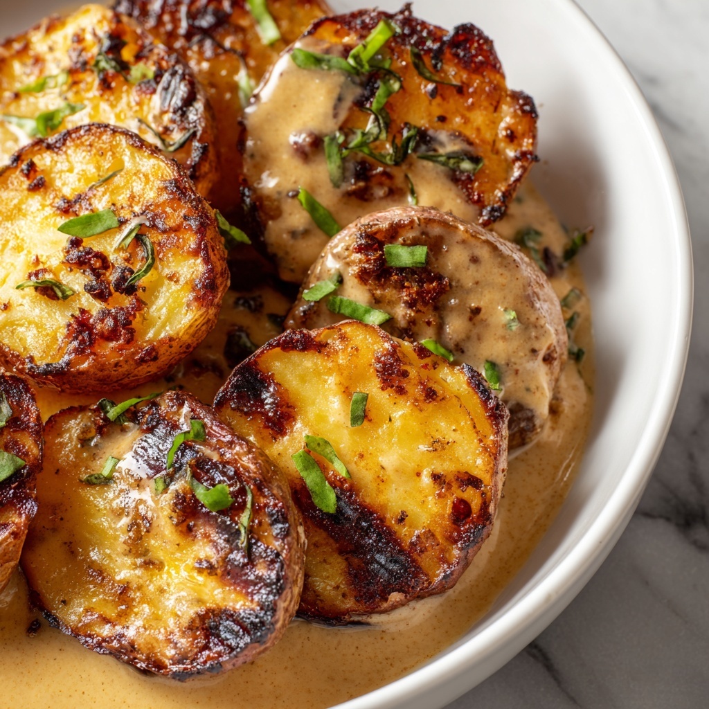 Creamy Garlic Parmesan Potatoes Recipe - Recipe Image