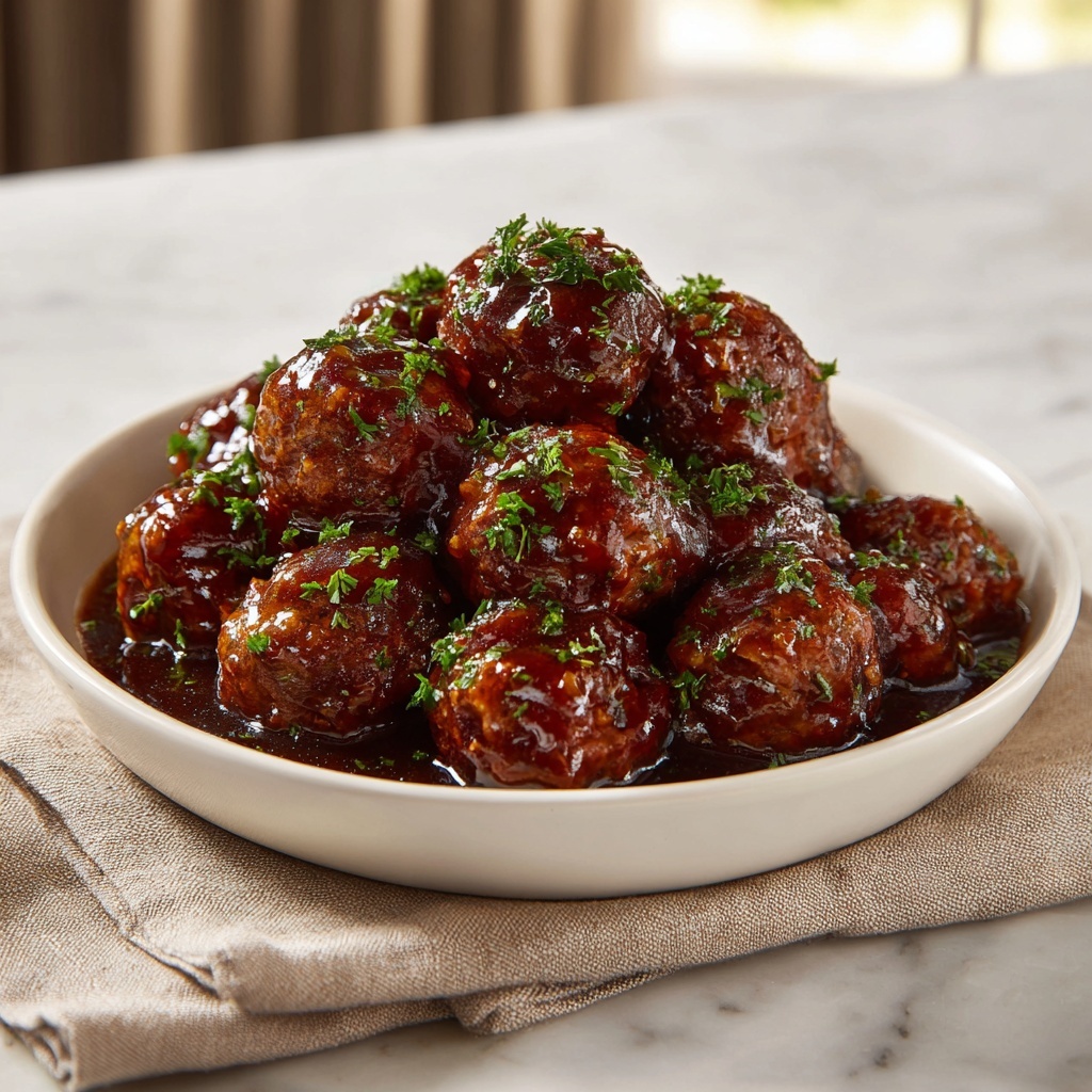 Hot Pepper Jelly Meatballs Recipe - Recipe Image