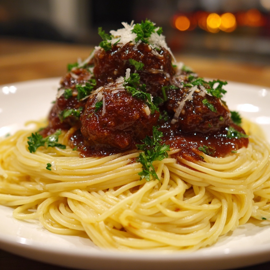 Easy Spaghetti and Meatballs Recipe - Recipe Image