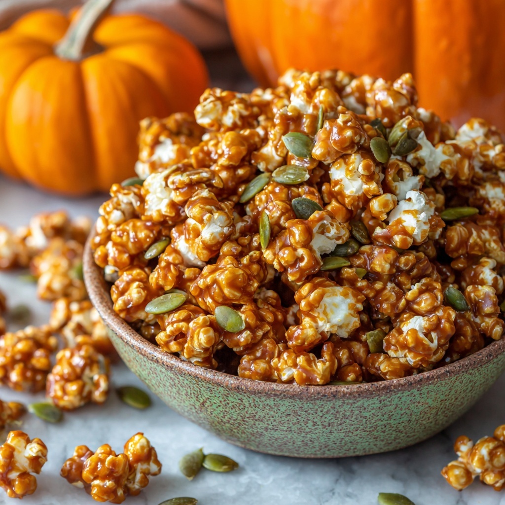 Pumpkin Spice Caramel Popcorn Recipe - Recipe Image