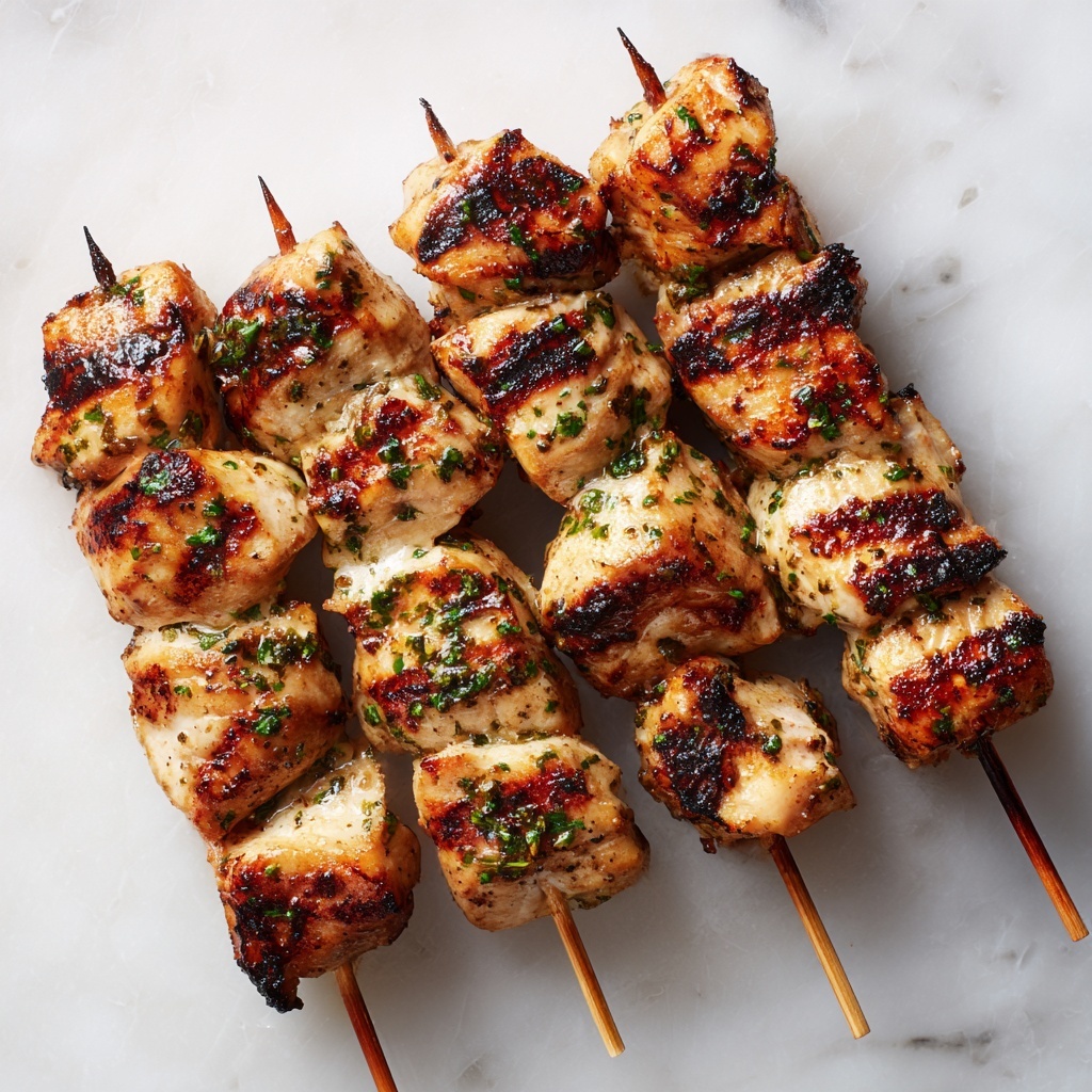 Garlic Parmesan Chicken Kebabs Recipe - Recipe Image
