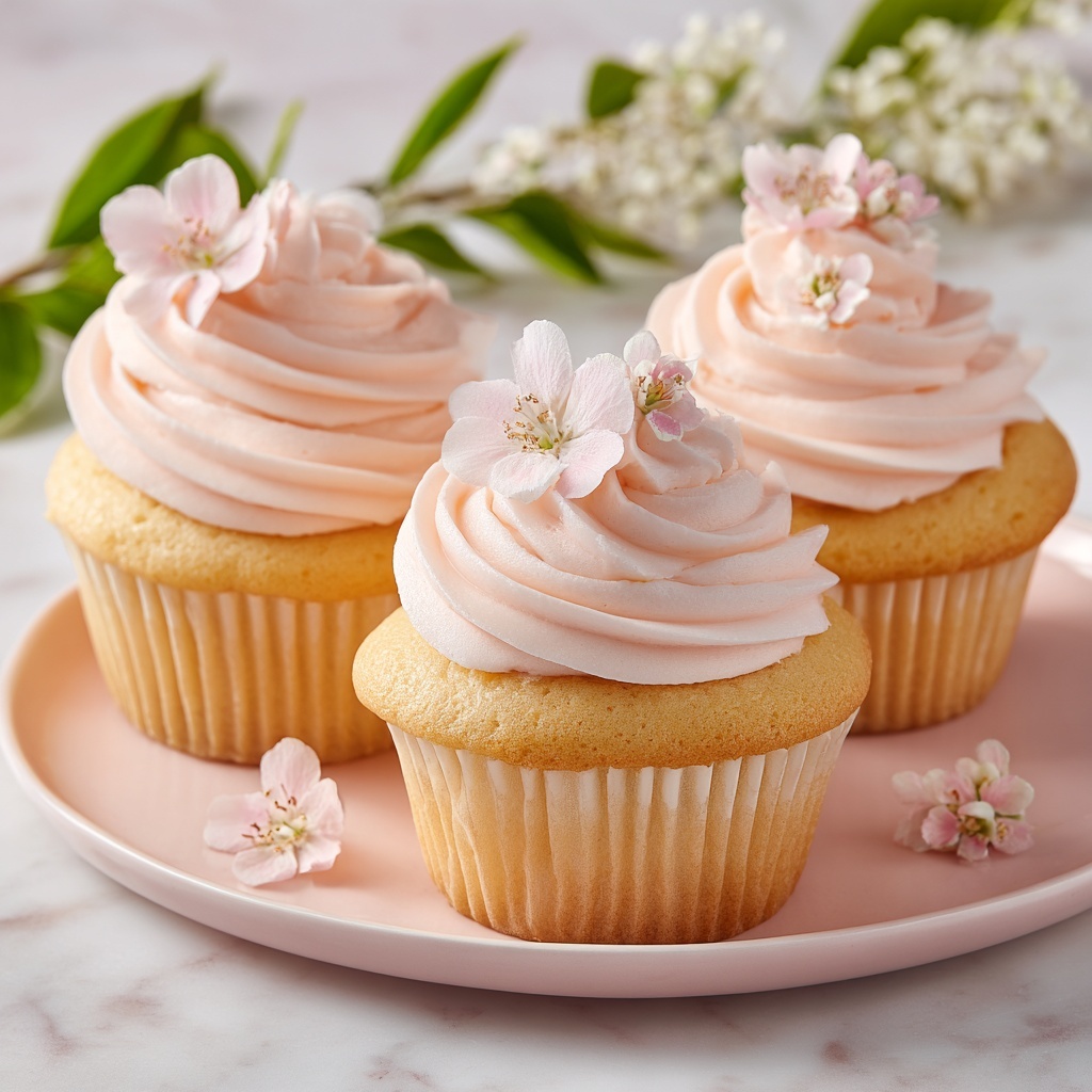 Cherry Blossom Cupcakes Recipe - Recipe Image