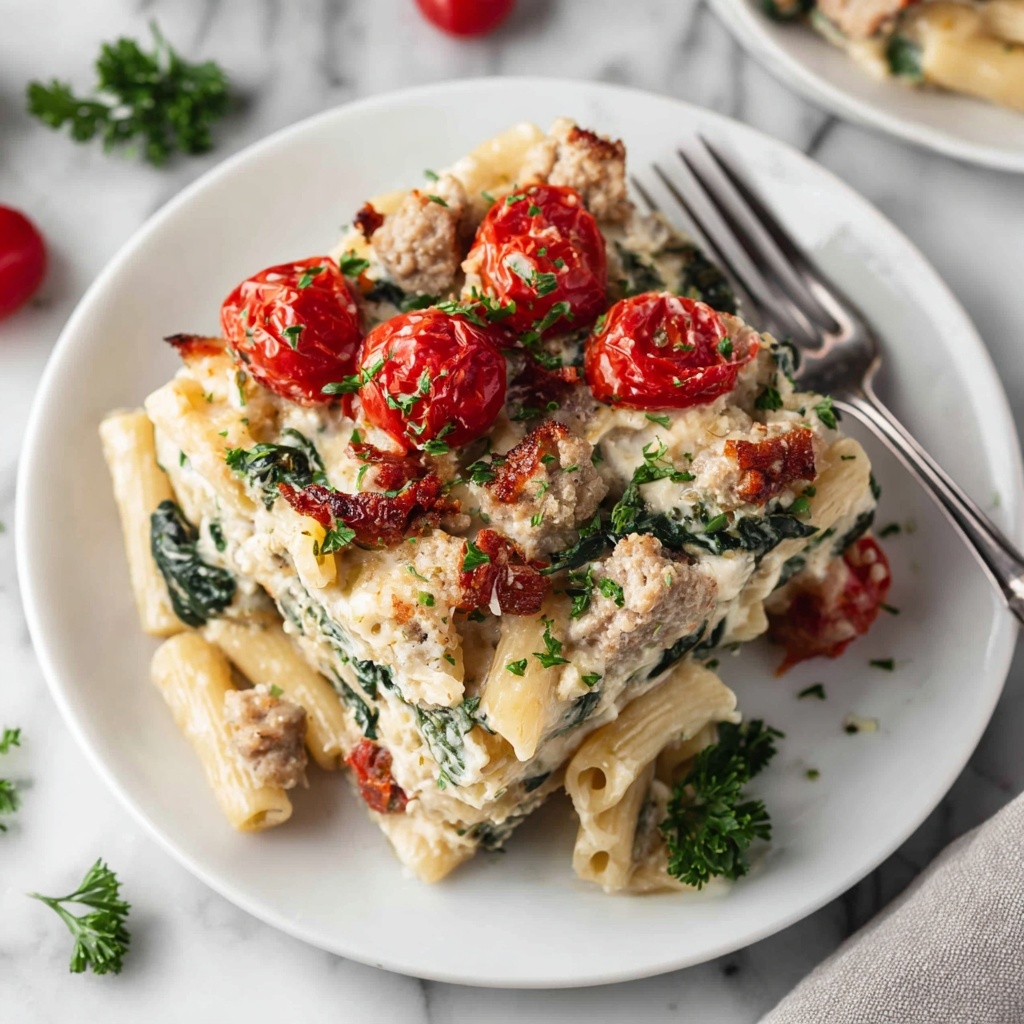 Creamy Sausage Pasta Recipe - Recipe Image