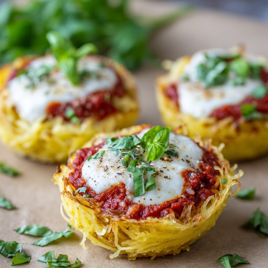 Spaghetti Squash Lasagna Cups Recipe - Recipe Image