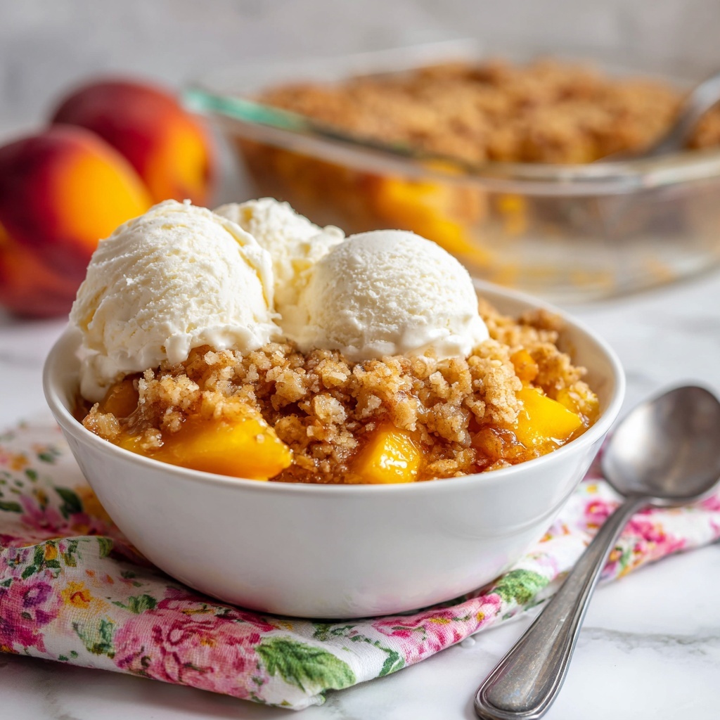 Peach Cobbler Dump Cake Recipe - Recipe Image