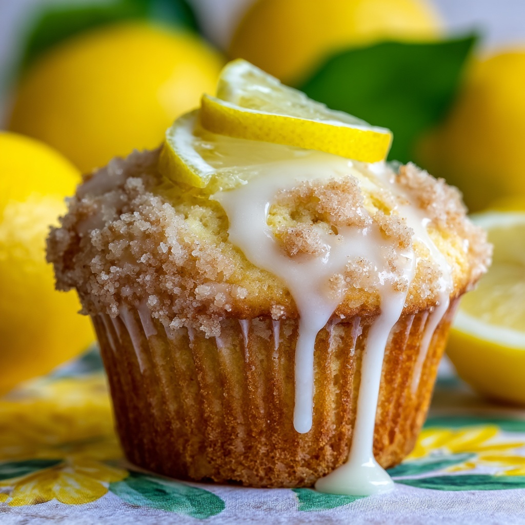 Moist Vegan Lemon Muffins Recipe - Recipe Image
