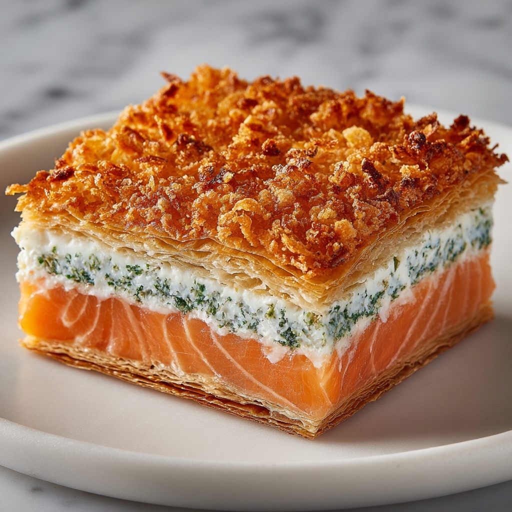 Salmon En Croute with Spinach and Dill Recipe - Recipe Image