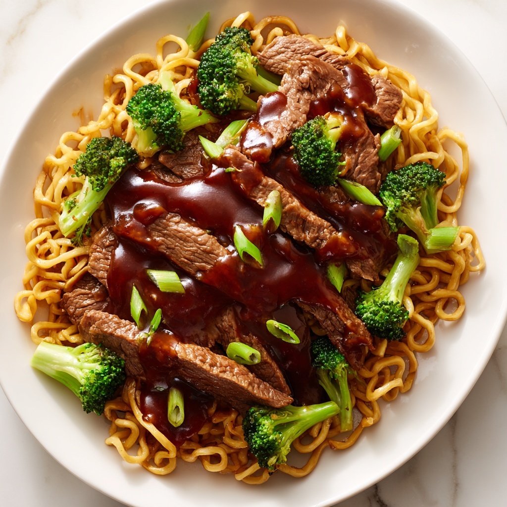 Sticky Beef Noodles Recipe - Recipe Image