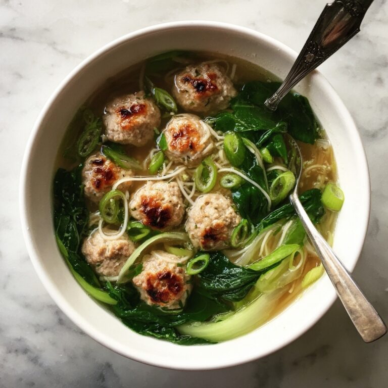 Vietnamese Mustard Green Soup with Shrimp Balls Recipe