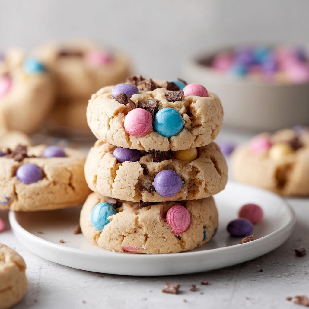 Pastel Easter Chocolate Chip Cookies Recipe - Recipe Image