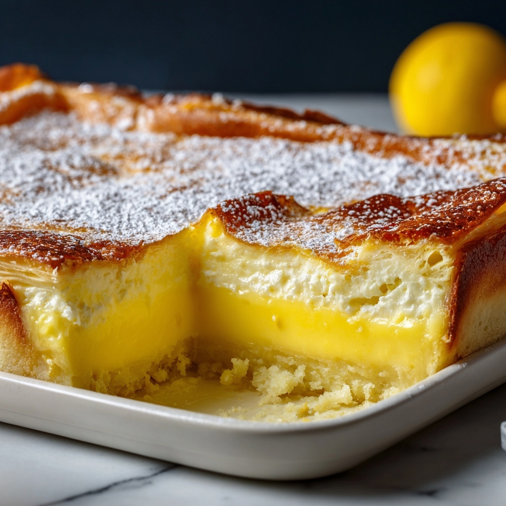 Lemon Cream Cheese Dump Cake Recipe - Recipe Image